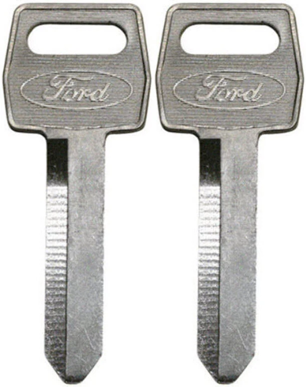 Paquete de 2 - LLAVES EN BLANCO ENCENDIDO ORIGINAL DE FÁBRICA FORD SIN CORTAR Llaves con logotipo ovaladas de Ford Foto 1 de 1