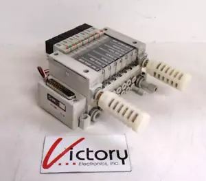 Used SMC Pneumatic Manifold with Solenoid Valves Z-2306 | Z1-Z7 - Picture 1 of 10