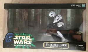 NEU 2000 Hasbro Star Wars POTF 12" Actionfigur Scout Trooper mit Speeder Bike - Bild 1 von 2