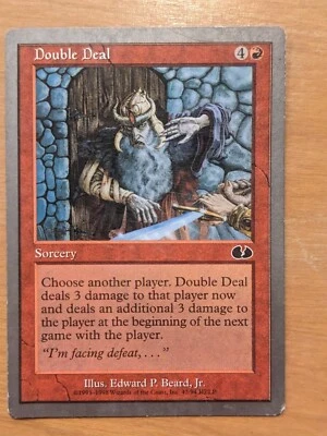 DOUBLE DEAL Unglued 1998 Magic The Gathering MTG Common Red  - Image 1 of 4