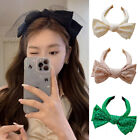 Big Bowknot Headband Wide Side Head Hoop Hair Accessories Solid Color Hairbands☆