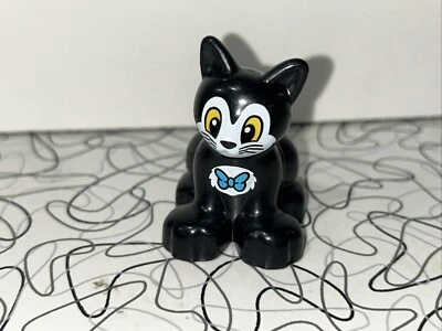 Lego Duplo Disney Figaro Minnie Mouse Black Cat Mini Figure W/ Blue Bowtie 10873 - Image 1 of 4