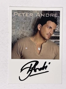 Peter Andre Signed Photo Card Original Autographs Coloured Promotion - Picture 1 of 12