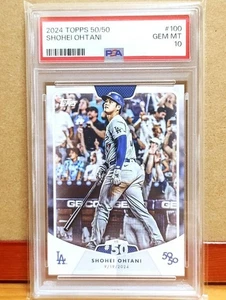 Shohei Ohtani 2024 Topps 50/50 #100 Los Angeles Dodgers PSA 10 GEM MT - Bild 1 von 2