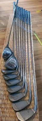 Barely Used Tour Model II RED DOT Set 3-8 Irons , 3 Wood & driver both W/HC - Image 1 of 4