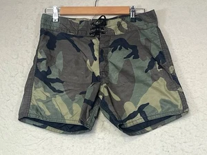Birdwell Beach Britches Size 29 Camo Board Short 8" Surf USA Made See Pocket Pic - Picture 1 of 10