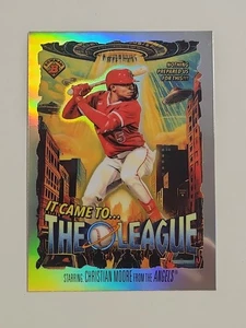 2025 Bowman Chrome #IT-6 Christian Moore It Came To The League Angels Refractor  - Picture 1 of 2