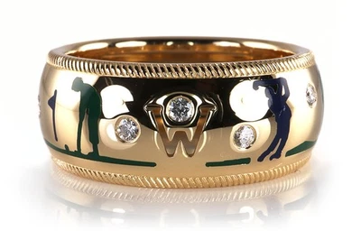 Wellendorff Ring Birdie Golf blau 7 Brillanten 750 Gelbgold [BRORS 19128] - Bild 1 von 4