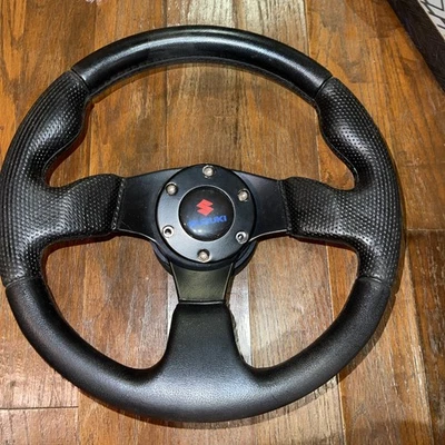 Руль подходит для SUZUKI SAMURAI Sidekick Santana Jimny 81-98 кожа - Изображение 1 из 4