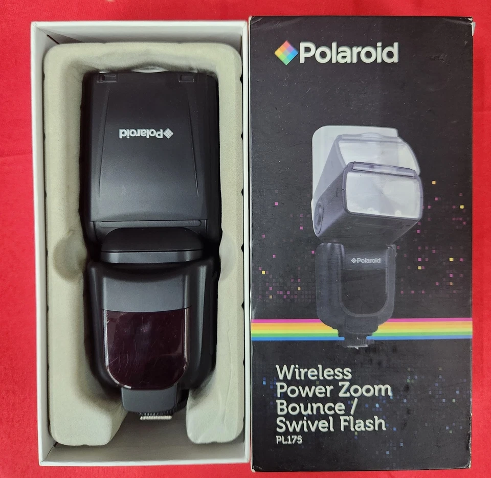 Polaroid Wireless Power Zoom Swivel Flash  PL175 Camera Accessory - Image 1 of 2
