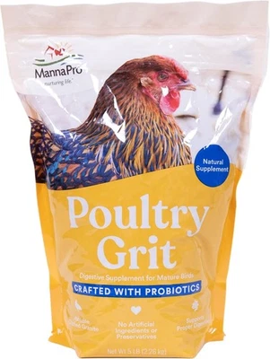 Manna Pro Chicken Grit with Probiotics – Crushed Granite Grit for Backyard 5 lb - Image 1 of 4