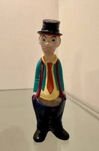 Vintage Hobo Clown Kaktus Übertopf trauriges Gesicht Keramik Sukkulenten Pflanztopf 70er Ära - Bild 1 von 17