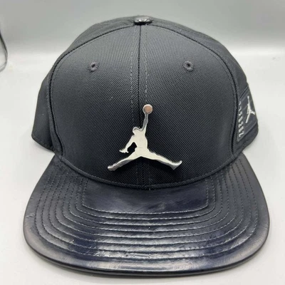 Boné Air Jordan 11 masculino preto retrô jubileu 25º aniversário jumpman Snap Back - Imagem 1 de 4