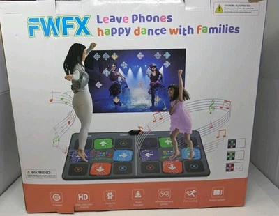 FWFX Dance Mat for Kids and Adults - Double User Wireless Dancing Mat - Pink Mat - Image 1 of 4