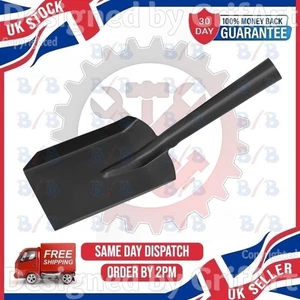 5" WIDE COAL HAND SHOVEL BLACK ALL METAL FIREPLACE FIRE STOVE ASH DUST PAN SCOOP - Picture 1 of 4