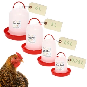 Hühnertränke Geflügel Wasser Küken Wachtel Hühner Tränke Spender automatisch - Bild 1 von 10