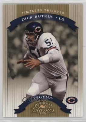 Donruss Classics Legend Timeless Tributes 2002/100 Dick Butkus #148 Salón de la fama Foto 1 de 2