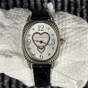 Judith Ripka Watch Women 925 Sterling Silver Case Sunburst Dial - Picture 1 of 6