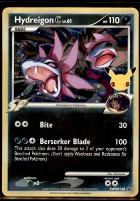 PokemonTCG - Hydreigon C lv.61 Promo SWSH: Sword & Shield Promo Cards SWSH138 NM - Image 1 of 2