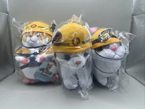 UCC Yu-Gi-Oh! Deluxe Plush 8" Rescue Cat Rabbit Hamster Set of 3 2024 NWT - Picture 1 of 7