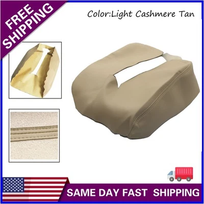 Replacement Leather Console Armrest Cover Tan For 2007-2014 GMC Yukon XL 1500 - Image 1 of 4