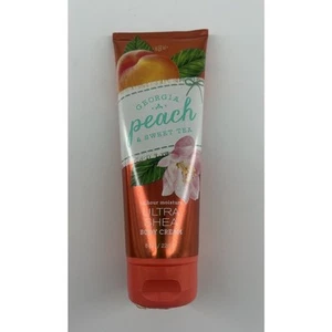 Bath Body Works Georgia Peach & Sweet Tea Ultra Shea Cream 8oz Rare Retired New - Picture 1 of 2