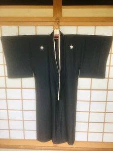 210 Japanese Kimono Men's/Women's Vintage Traditional Robe Yukata Costume Japan - Picture 1 of 7