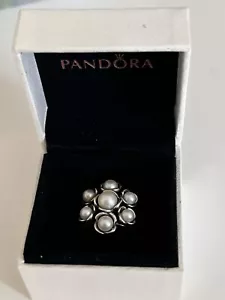 Genuine Pandora Wishful Thinking ring w/freshwater pearls🌟 Size 52 - Picture 1 of 7