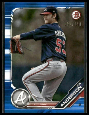 Ian Anderson #BP-47 2019 Bowman Prospects Blue 93/150 - Image 1 of 2