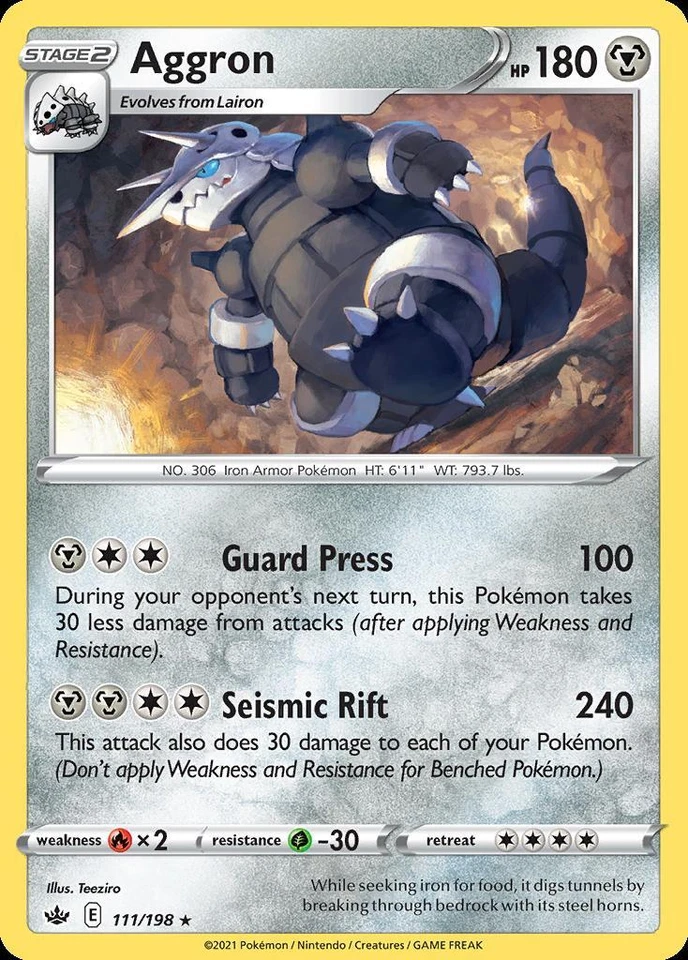 Pokemon Aggron (111/238) Chilling Reign LP - Image 1 of 1