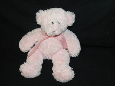 Oso de peluche rosa Target Circo arco de guinga súper suave 12" juguete para bebé 2009 Foto 1 de 3