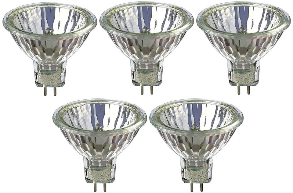 5 X Philips Halogen Spot Light Bulbs 50W 12V MR16 GU5.3 36D 4000Hrs Dimmable - Image 1 of 4