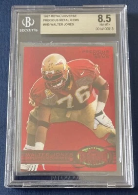 1997 WALTER JONES Metal Universe Precious Metal Gems PMG #/150 Rc BGS8.5 Highest - Image 1 of 2