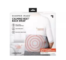 Sharper Image Calming Heating Deluxe Back Wrap 81 Relaxing Combinations Gray