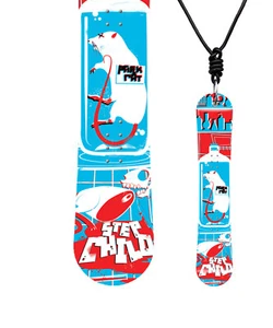 Miniboard STEPCHILD Park Rat 11/12 CLASSIC Snowboard als Halskette Q02 - Picture 1 of 1