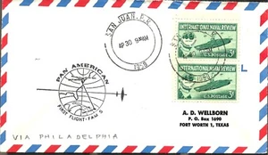 First FAM Airmail Flight San Juan PR - Philadelphia April 30 1958 AAMC#F5-228B - Picture 1 of 1