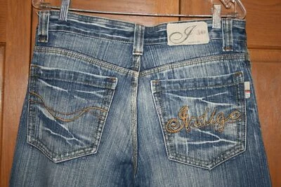 Pantalones de mezclilla para hombre INDIGO 30 real 34x32 etiqueta 32x32 hip hop lavado con ácido de colección Foto 1 de 4