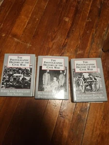 THE PHOTOGRAPHIC HISTORY OF THE CIVIL WAR 1987 HARDCOVER 3 books set  - Picture 1 of 4