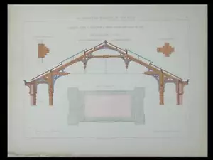 PAU, FRAME OF A GAMES ROOM - 1880 - 2 ENGRAVINGS ARCHITECTURE - Picture 1 of 2