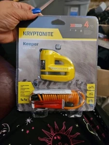 Kryptonite 000884 Keeper 5s Yellow Disc Lock - Picture 1 of 6