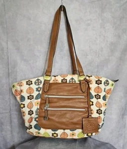 Lily Bloom Mila Natural Cotton Canvas Tote Bag - Picture 1 of 7