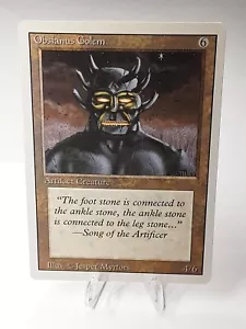 MTG - 3rd Edition - Revised - Obsianus Golem - Uncommon - MP/LP - Picture 1 of 3