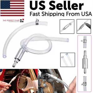 Car Motorcycle Clutch Brake Bleeder Hose One Way Valve Tube Bleeding Tool Set US - Picture 1 of 22