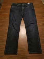 Rag & Bone Fit 2 Slim Jeans Men's Size 32 Indigo Blue Wash Stretch Denim (37×30)