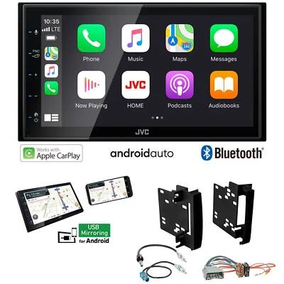 JVC Autoradio Apple CarPlay Android Auto für Jeep Wrangler III ab 2007 schwarz - Bild 1 von 4
