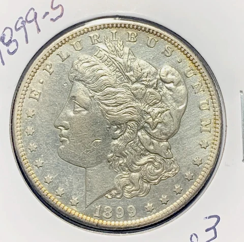 1899-S MORGAN SILVER DOLLAR, XF+/AU DETAILS Cover