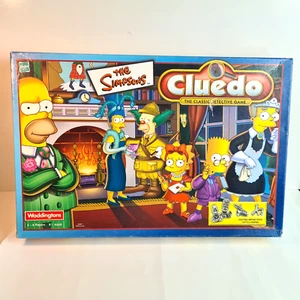 The Simpsons Cluedo Classic Detective Game Waddingtons Hasbro 2001 Complete - Picture 1 of 15