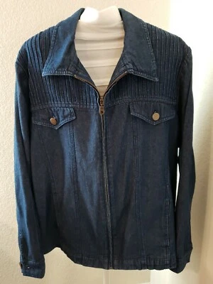 Draper's & Damons джинсовой ткани Jean куртка на пуговицах плюс размер 1 X - Изображение 1 из 4