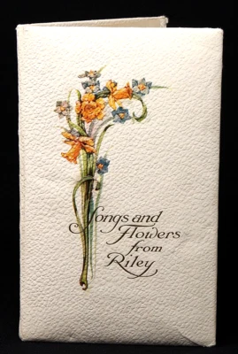 SONGS AND FLOWERS FROM RILEY, Vintage Hardcover Cupples & Leon Co Poetry VGUC Foto 1 de 4