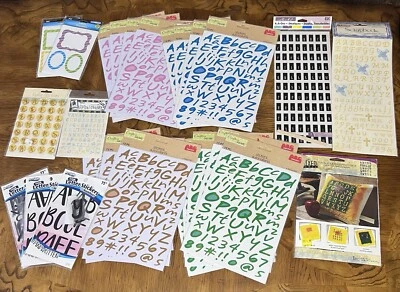 Over 1500 Sealed Scrapbooking Letter Stickers Lot + More - Crafter's Square + - Image 1 of 4